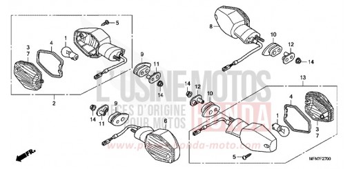 CLIGNOTANT CB1000RB de 2011